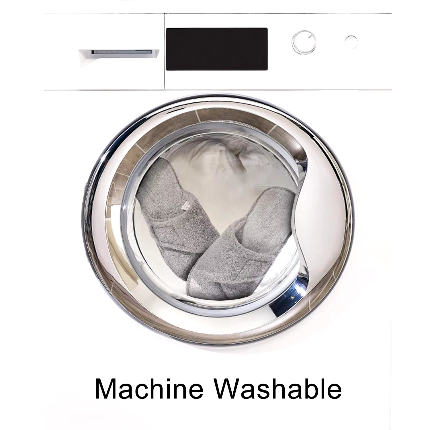 Fuzzy House Slippers for Women New Terry Cloth Arch Support Cotton Slippers Four Seasons Open Toe Indoor Flat Slippers