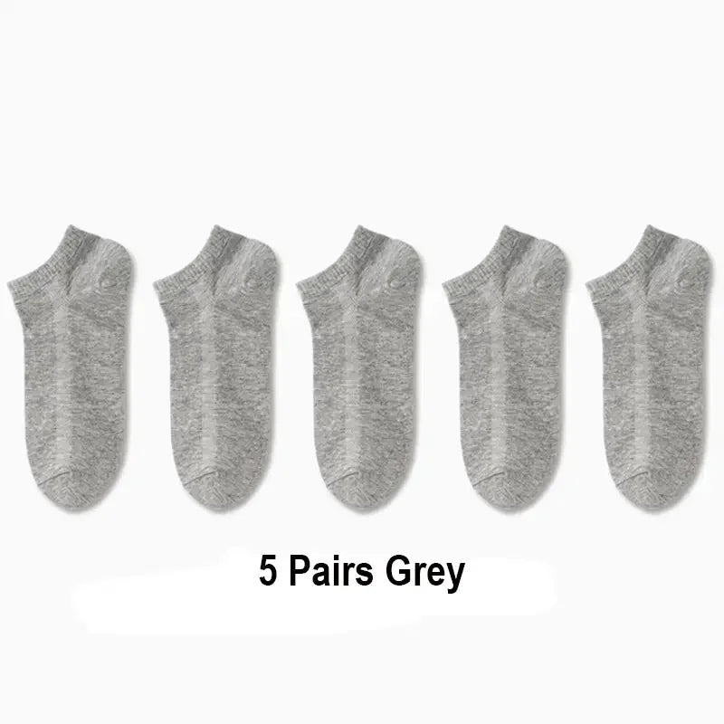 5/10/20/30 Pairs Women/Men Boat Socks Invisible Low Cut Silicone Summer No-Show Ankle Socks Solid Color Casual Breathable