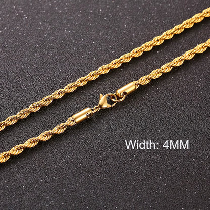 Basic Cuban Chain Necklace for Men Women,Stainless Steel Curb Link Chain Collar,3/5/7/9/11Mm Width Black Gold Retro Color Choker