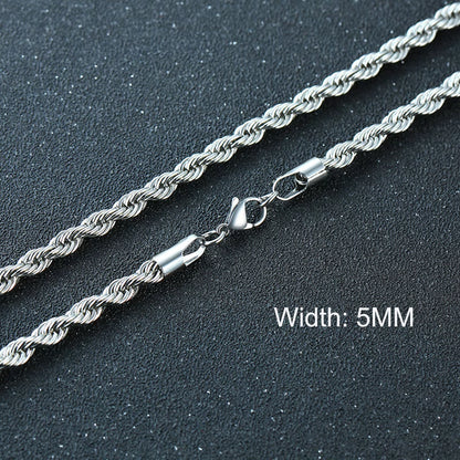 Basic Cuban Chain Necklace for Men Women,Stainless Steel Curb Link Chain Collar,3/5/7/9/11Mm Width Black Gold Retro Color Choker